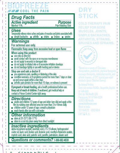 Label (Biofreeze Drystick Label 2)